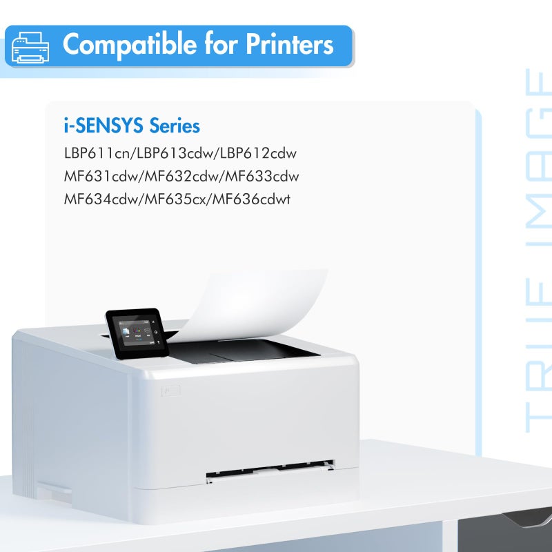 True Image Komp Toner Cartridge Compatible with Canon 045H 045 MF633cdw MF635cx MF634cdw LBP612cdw LBP613cdw MF631cn MF632cdw MF636cdwt - Image 2